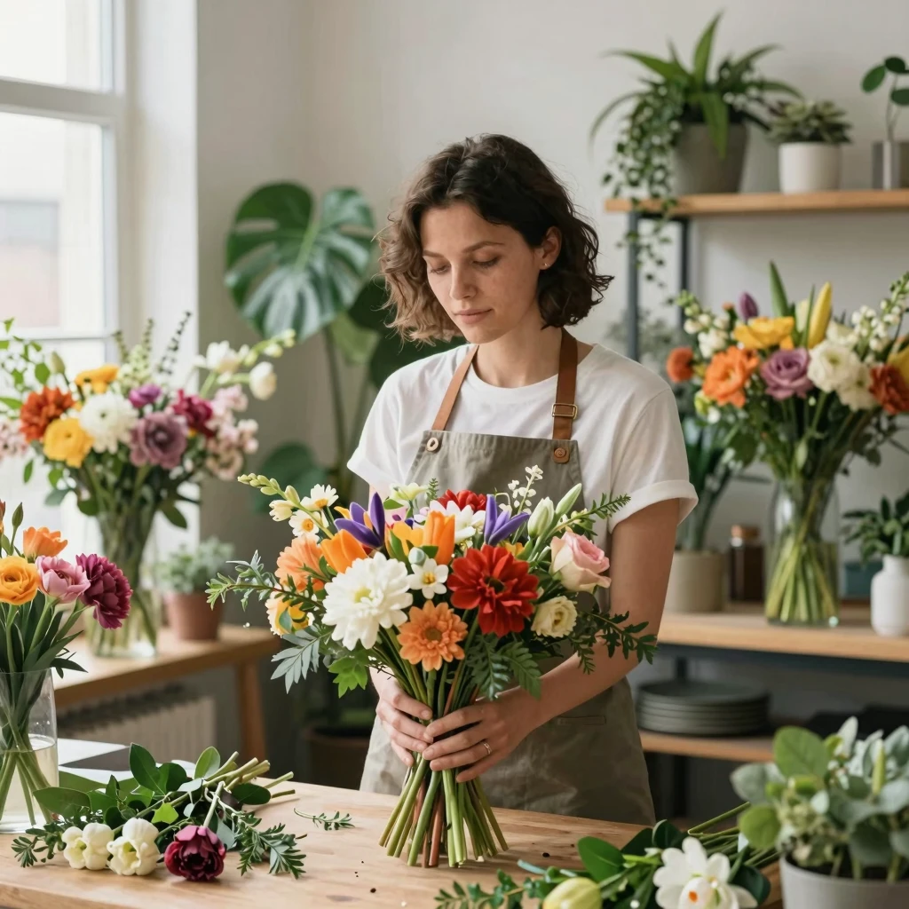 Master Florist at Work